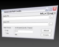 AVI Roll Credits screenshot